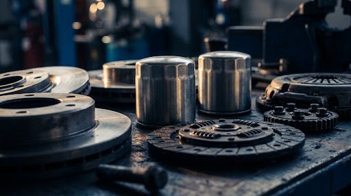 Oil filters, brake discs and clutch components for commercial vehicles